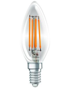 Λαμπτήρας Κεράκι Led Filament Ε14 C35 6w 660lm 4000K Φυσικό Dimmable JUST LED B143506202